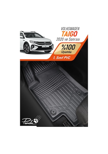 Siyah Volkswagen Taigo 2020- Sonrası 4d Havuzlu Paspas Takımı