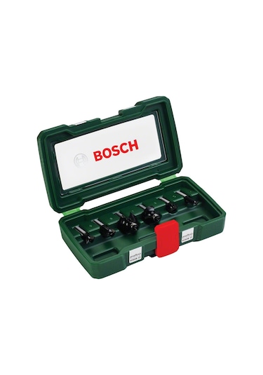 Bosch 6 Parça Freze Seti 8 MM Şaftlı