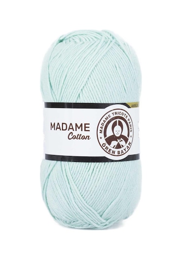 Madame Cotton El Örgü İpi Yünü 100 gr 017 Mint Yeşili
