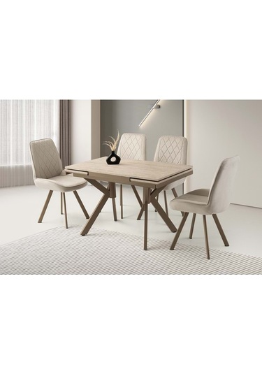 Mobilgen Sadece Masa Sidon 110+60 Petra Açılabilir Masa Çok Renkli