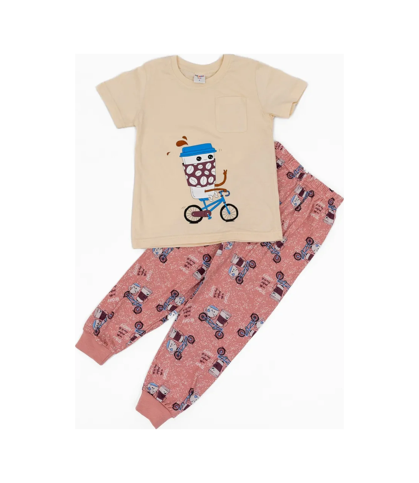 Abai Kids Çocuk Pijaması Pantolonlu Takım 2 Parça 364186903 Pembe