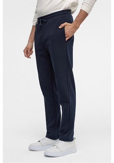 Süvari Lacivert Regular Düz Jogger Pantolon Lacivert