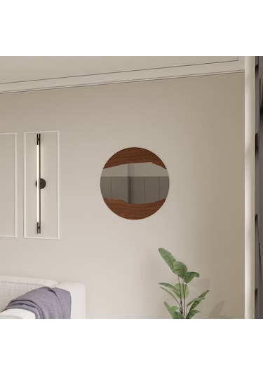 Dekoratif Ahşap Pleksi Aynalı Duvar Dekoru