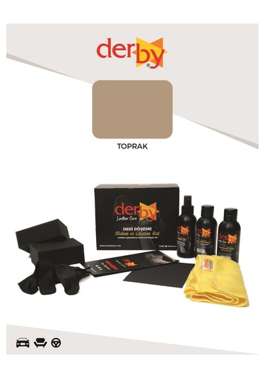 Derby Toprak Deri Döşeme Ve Direksiyon Boyama 3 Lü Set