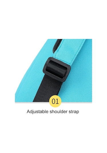 O-tbost Outdoor Casual Çok Fonksiyonlu Crossbody Sırt Çantası Gök Mavisi Ve Sarı