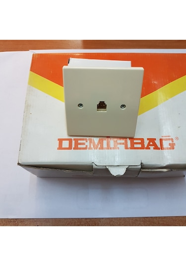 Dmr Demirbağ Soketli Tlf Prizi Rj11 Nümeris Telefon Prizi 1 Adet