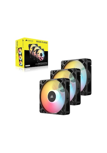 Corsaır Rs Serisi Rs120 Reverse Argb Siyah 120mm Pwm 3'lü Fan Kiti-co-9050196-ww