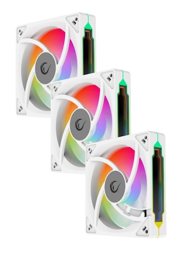 Rampage 7c-120b 120 120 25mm Double Ring Aynalı Argb Beyaz 3 Lü S