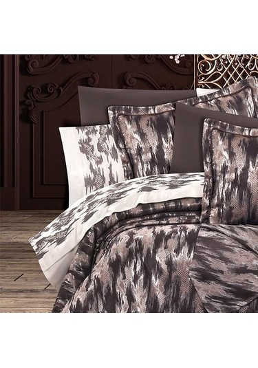 11 Parça Çeyiz Seti Beatrix Kahve Çok Renkli