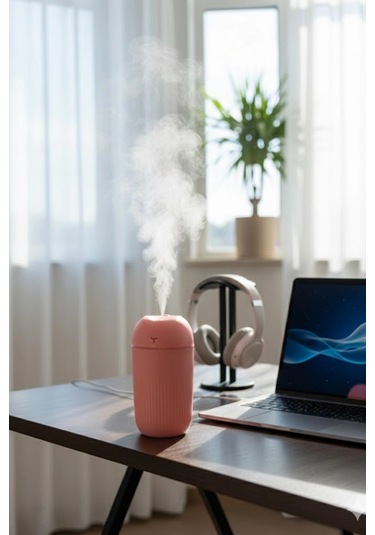 Blackbird Kt-h09 Pembe 420 Ml Taşınabilir Mini Usb Hava Nemlendirici Araç Ve Ofis İçin Renkli Işık