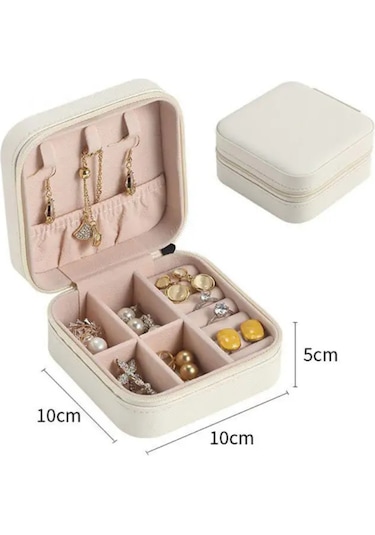 Nilegant Takı Mücevher Kutusu Krem