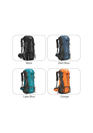 Weikani-70l Yürüyüş Sırt Çantası Suya Dayanıklı Tırmanma Kampı,turuncu Turuncu