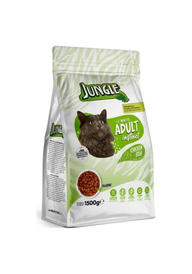 Jungle Tavuk Ve Balıklı Yetişkin Kedi Maması 1.5 Kg
