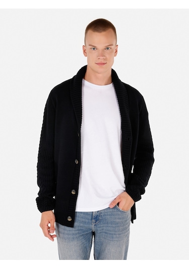 Colins Siyah Erkek Hırka Siyah