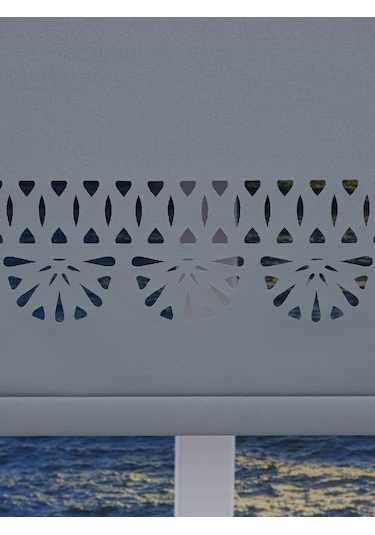 Lazer Stor Perde - İthal Mat Kalın Stor Koyu Gri