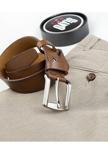 Özel Kutulu Tosado Gerçek Deri Erkek Kumaş Pantolon Kemeri