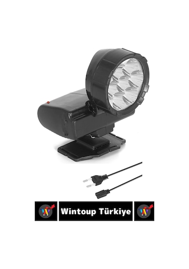 Profesyonel Kamp Avcı Balıkçı Deprem Güçlü Işık 2 Mod Aydınlatma Şarjlı 7 Led'li Kafa Lambası Çok Renkli