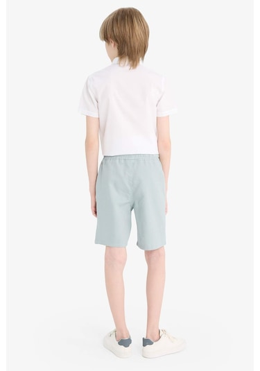 DeFacto Erkek Çocuk Beli Lastikli Gabardin Şort E6677A825HSGR472