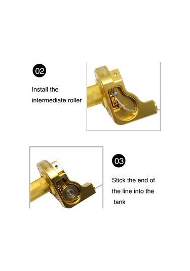 Vkemall Motosiklet Cnc Akseleatör, 22mm Alüminyum Grip, Pürüzsüz Kontrol, Kırmızı+gümüş, Performans Artırıcı