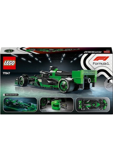 LEGO® Speed Champions KICK Sauber F1® Team C44 Yarış Arabası 77247 - 10 Yaş ve Üzeri Çocuklar için Yaratıcı Oyuncak Yapım Seti (259 Parça)
