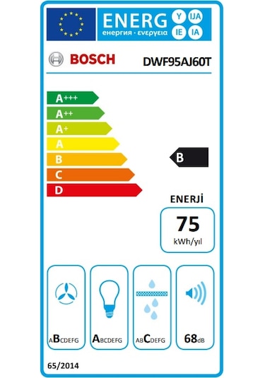 Bosch DWF95AJ60T Duvar Tipi 90 CM Davlumbaz