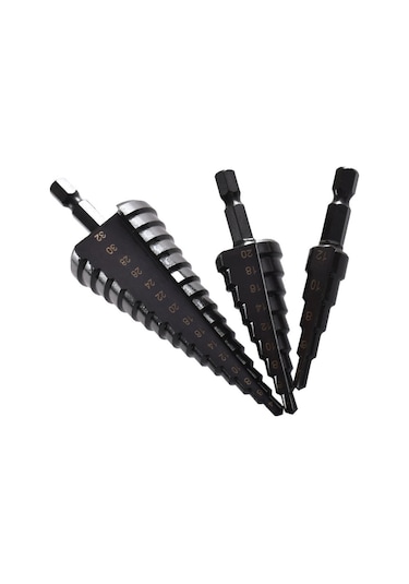 Hallow Hss Kobalt Kademeli Matkap Ucu Seti İnce Demir-Çelik-Pvc-Ahşap 4 Adet