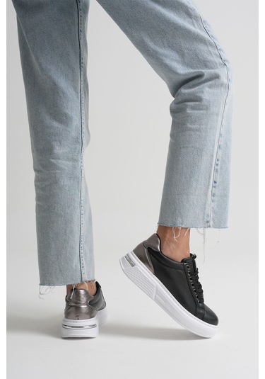 Kocadal Kocadal Vega Platin Detaylı Siyah Kadın Spor Ayakkabı Muhtelif