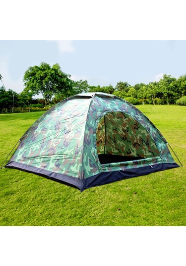 Suntek 3-4 Kişilik Pop-up Camo Kamp Su Geçirmez Çadır Kamuflaj Çok Renkli
