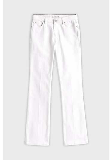 Tommy Hilfiger Bayan Kot Pantolon Ww0ww44362 Ycf Beyaz Beyaz