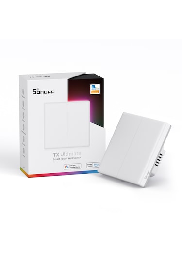 Sonoff TX Ultimate Akıllı Dokunmatik Duvar Anahtarı 2 Kanallı