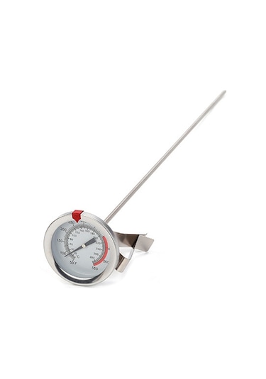 Kızartma, Yemek Pişirme, Hindi, Gıda, Süt İçin Tencere Klipsli 40cm Uzun Kök Paslanmaz Çelik Termometre