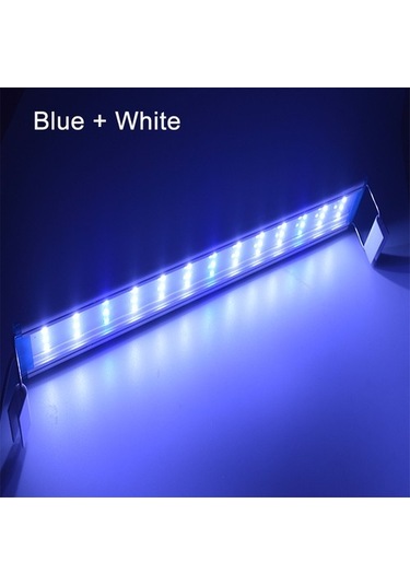 Silkroadselect Beyaz 50 Stili Akvaryum Led Işık Süper Ince Balık Tankı Su Bitkisi Yetiştirme Aydınlatma Su Geçirmez Parlak Klip Lamba Mavi Led Cm Için Bitkiler 220v Beyaz