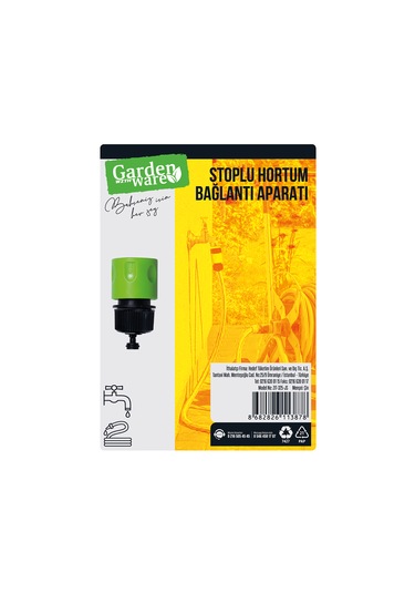 Garden With Ware Hortum Bağlantı Aparatı - Stoplu Diğer