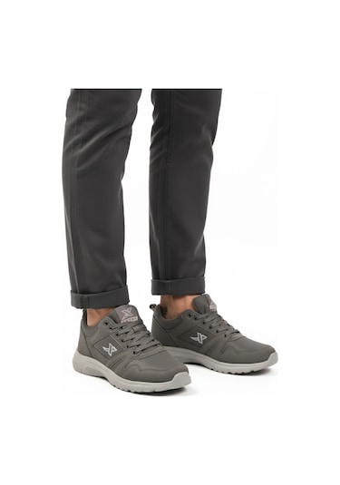 Füme Büyük Numara Bağcıklı Erkek Spor Ayakkabı Xstep 020-cilt M Füme