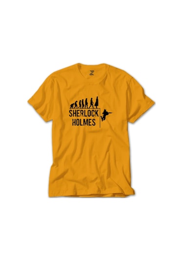 Sherlock Holmes Evolution Sarı Tişört-Sarı