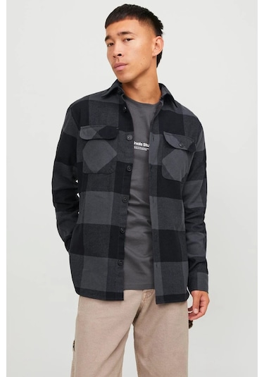 Erkek Jack & Jones Rahat Kalıplı Ceket - Gri Gri