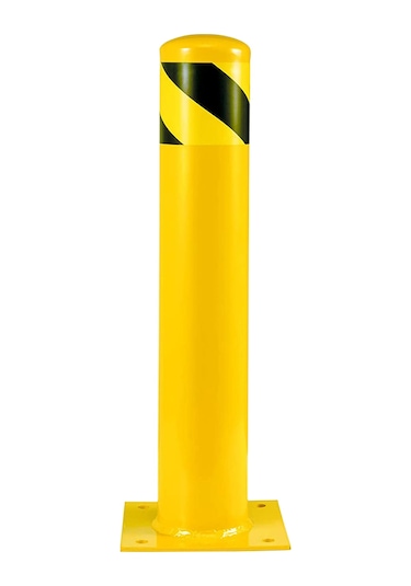 Kaldırım Sabit Bariyer Demir Duba Metal Park Demiri Otopark Bariyer 76mm 50 Cm Kırmızı