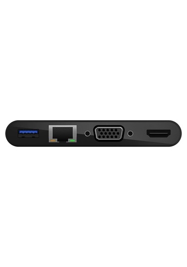Belkin Usb-c Multimedia Adaptörü Vga, 4k Hdmi, Usb 3.0, Ethernet