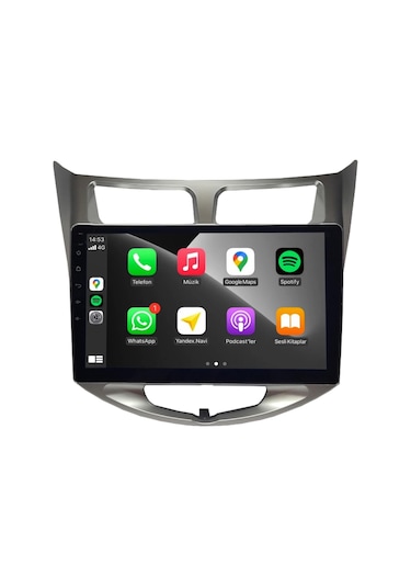 Oskodi Hyundai Accent Blue Android Carplay Multimedya 2011-2019 4gb Ram + 64gb Hafıza