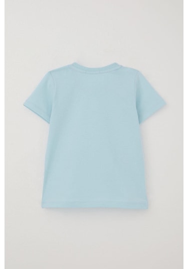 Breeze Erkek Bebek Şortlu Takım Oyuncak Bebek Ayıcık Baskılı 9 Ay-3 Yaş, Açık Mavi Açık Mavi