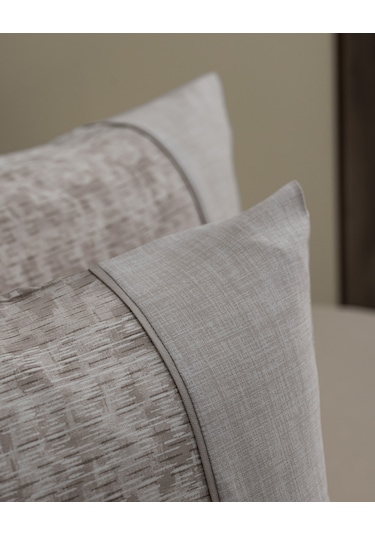 Petrus Tek Kişilik %100 Pamuk Madame Coco Crep Baskılı Nevresim Takımı - Bej 8684427178775 Ekru