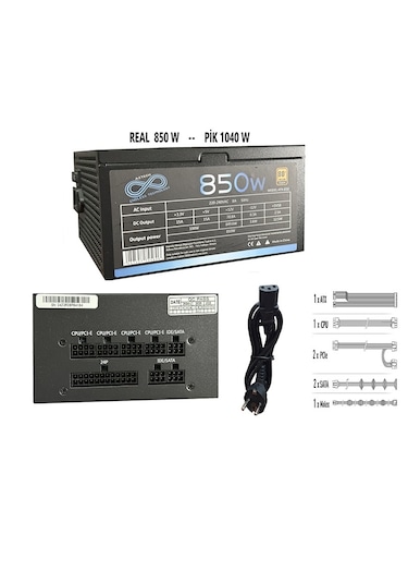 Aztech ATX850 850W 12 CM Fan 80 Plus Copper Tam Modüler PSU
