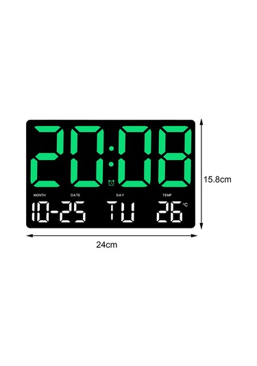 Suntek Magideal Duvar Saati Çocuklar Yetişkinler Ev Çalışma Yeşil