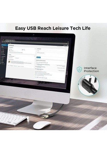 Ebitda Qg-cvq21 1m Usb 3.0 Adaptör Uzatma Kablosu - Mac/pc İçin Yüksek Hızlı Veri Aktarım