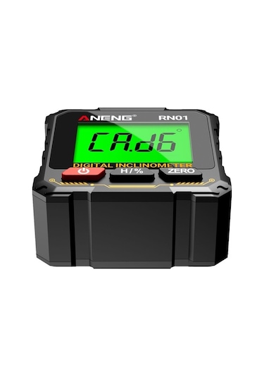Tongxida Aneng Rn01 Dijital Açı Ölçer - Manyetik, Arka Işık, Ahşap İnşaat İçin Pil Yok Siyah