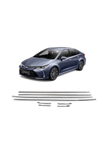 Toyota Corolla Krom Cam Çıtası Sadece Alt Kısım 2023+ Sonrası