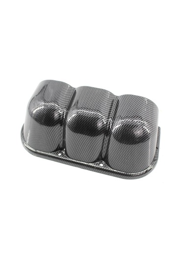 Skycity Araba İç Dekoru 52mm 3 Lü Gauge Paneli, Karbon Fiber Desenli Sabit Tutucu, Kolay Kurulum, Dayanıklı Abs Malzeme
