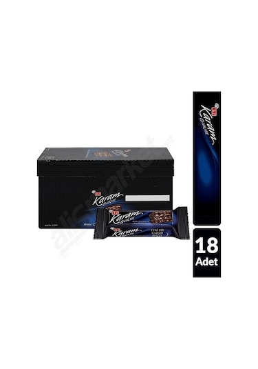 Eti Karam Gurme Bitter Çikolatalı Gofret 18 X 50 Gr