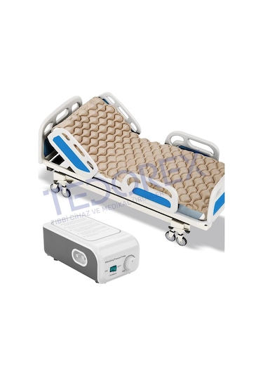 Tedorex Baklava Desenli Havalı Hasta Yatağı + Motor FU-AM001