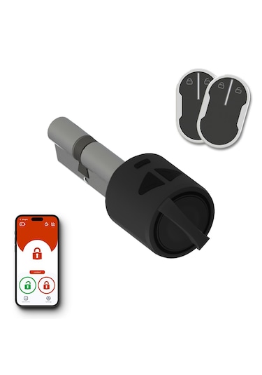 Desi Utopic R Siyah Akıllı Kilit Ve Uzaktan Kumandalı Kapı Kilidi